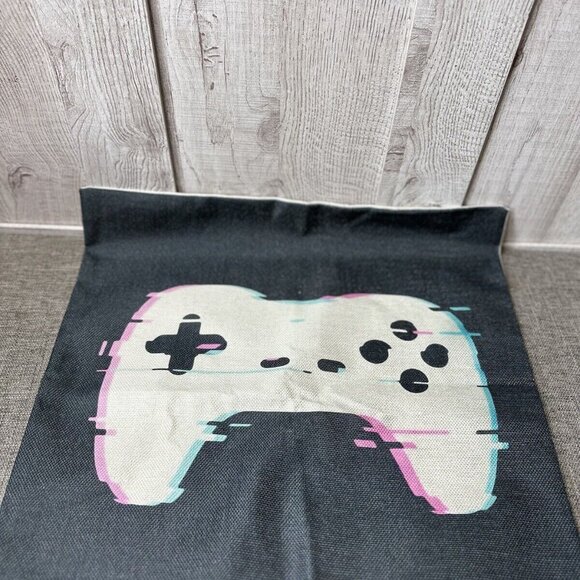 Video Games Gamer Set of 4 Linen Square Throw Pillow Case Cushion Covers 18"x18" - Picture 4 of 6